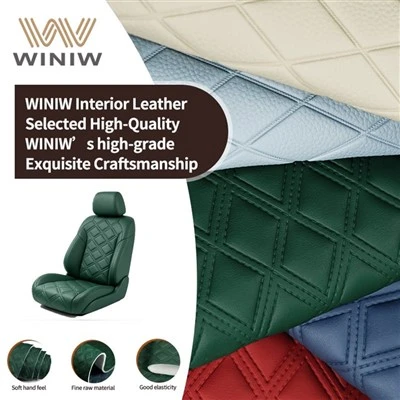 Leathar sintéiseacha Microfiber Brataithe Nua PVC Le haghaidh cumhdaitheoireachta Suíochán Feithicleach